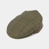 Alan Paine Men's Rutland Waterproof Tweed Flat Cap