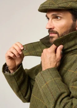 Alan Paine Men's Rutland Waterproof Tweed Shooting Coat