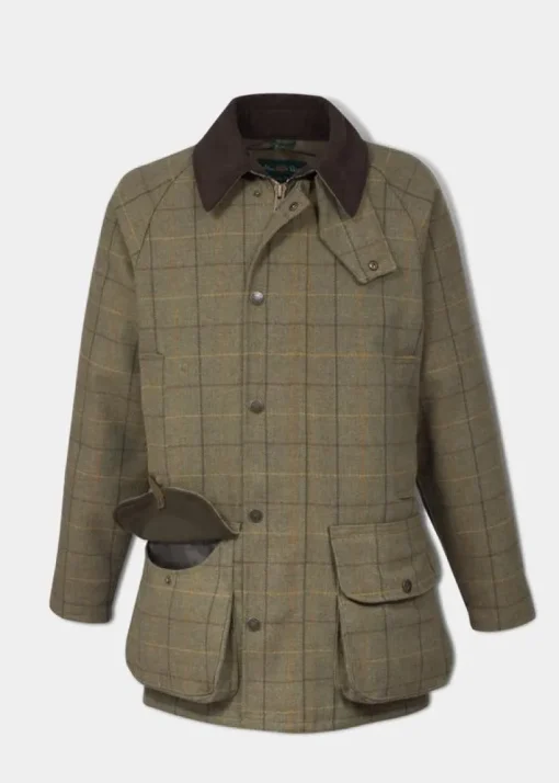 Alan Paine Men's Rutland Waterproof Tweed Shooting Coat