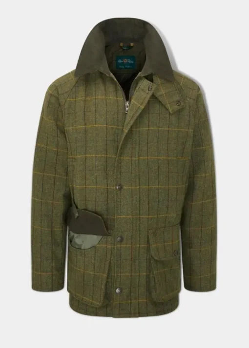 Alan Paine Men's Rutland Waterproof Tweed Shooting Coat
