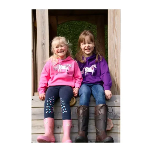 British Country Collection Dancing Unicorn Childs Hoodie
