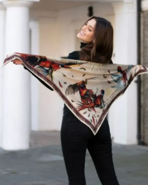 Clare Haggas Large Wing and a Prayer Large Champagne and Mulberry