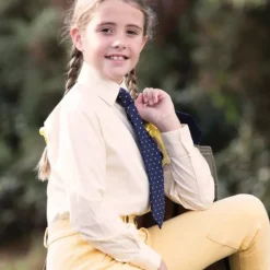 Equetech Junior Long Sleeved Stretch Show Shirt