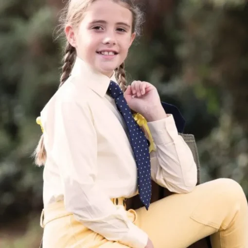 Equetech Junior Long Sleeved Stretch Show Shirt
