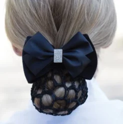 Equetech Velvet Crystal Bow & Net