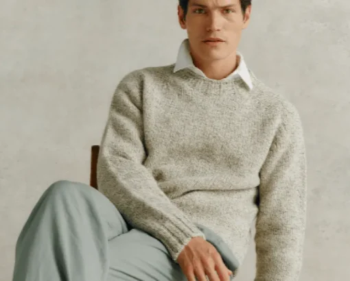 Harley of Scotland Men's Crew Neck Sweater