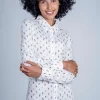 Hartwell Lydia Shirt Grey Birds
