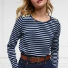 Holland Cooper Padstow Long Sleeve Crew Neck Tee
