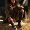 House of Cheviot Lady Fairisle Sock Chestnut