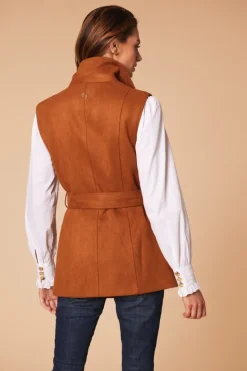 Hunt & Hall Women's Wentworth Faux Suede Gilet