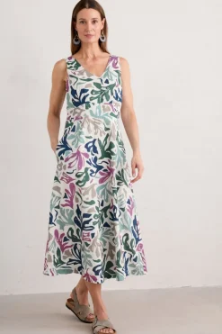Seasalt Cornwall Sky Beyond Sleeveless V-Neck Dress
