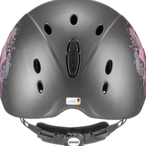 Uvex Onyxx Kids Riding Helmet Little Pony Anthracite Matt