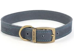 Ancol Timberwolf Leather Collar