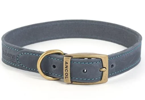 Ancol Timberwolf Leather Collar