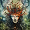 Greeting Card - Elen Of The Ways by A.K. Skipsey