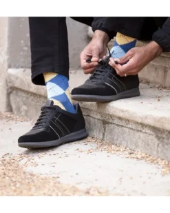 House Of Cheviot Men's Argyle Short Sock
